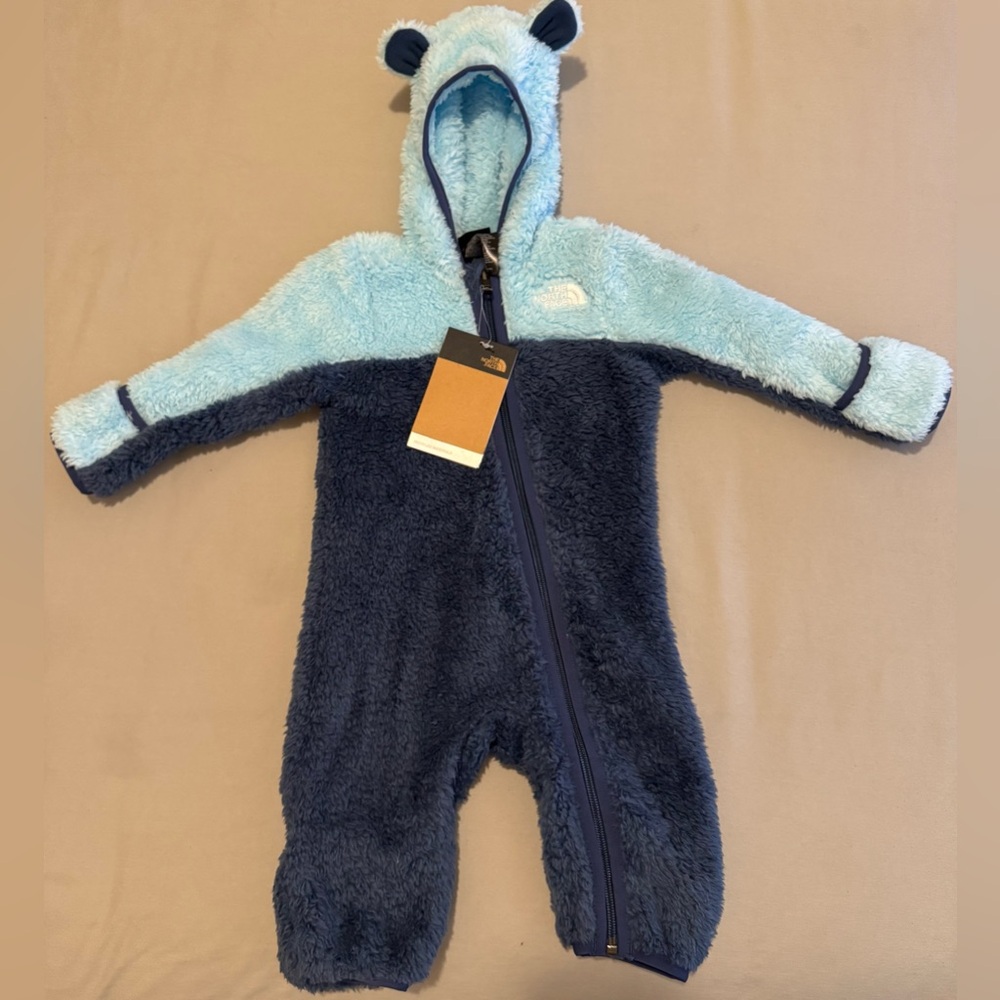 The North Face Baby Bear One-Piece Fleece – (3–6 Months) New With Tags